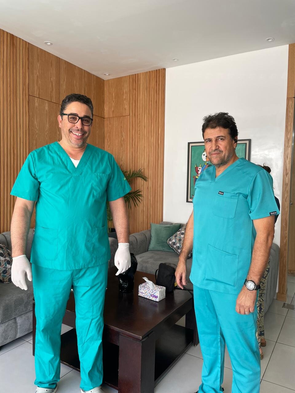 Dr Dehbi and Dr Lemainguer at VetCare